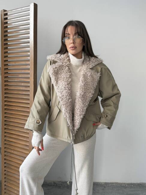 SİPET Kısa Ceket 5287 - Haki - 1