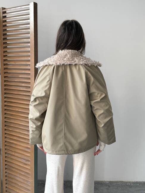 SİPET Kısa Ceket 5287 - Haki - 3