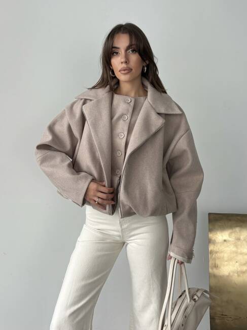 TENSİ Yelekli Kaban 2250 - Bej - 4