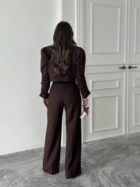THEBOOM Ceket Pantolon Takım 2098 - Acı Kahve - 6