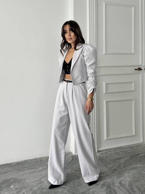 THEBOOM Ceket Pantolon Takım 2098 - Gri - 3