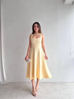 Viera Elbise Sarı - 256-S-1133 - MAXMOOR