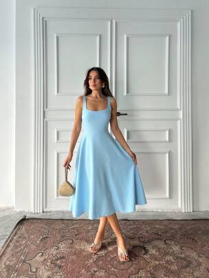 Viera Elbise Mavi- 256-S-1133 - MAXMOOR