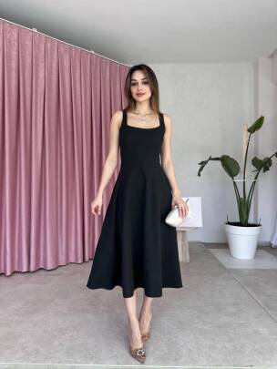 Viera Elbise Siyah - 256-S-1133 - MAXMOOR