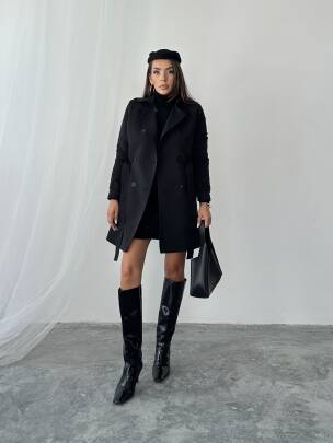 WİLLİAM Trençkot 2118 - Siyah - MAXMOOR