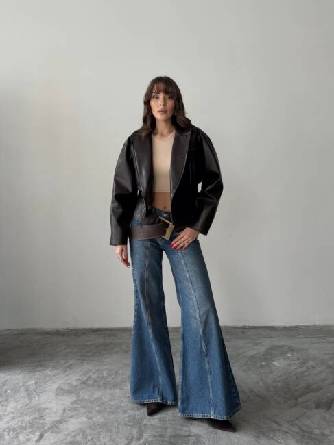 OWEN Deri Ceket 3093 - Acı Kahve - 1