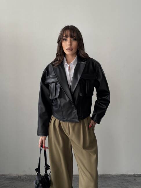 OWEN Deri Ceket 3093 - Siyah - 2