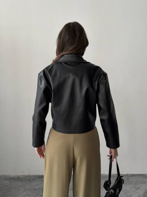 OWEN Deri Ceket 3093 - Siyah - 6