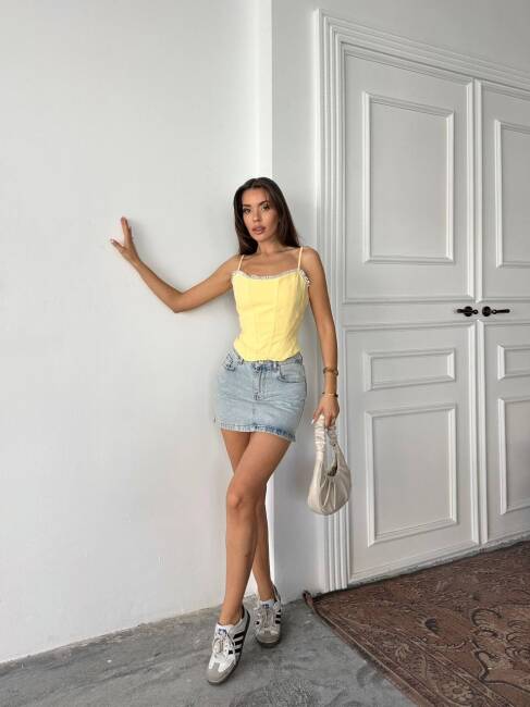 YENDAS Bluz 7209 - Sarı - 4